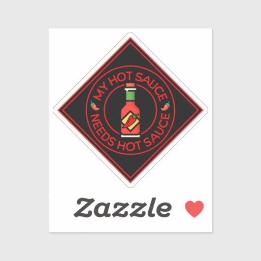 Sticker Plus de sauce chaude (Feuille)