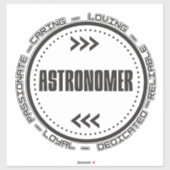 Sticker Plus grand astronome (Feuille)