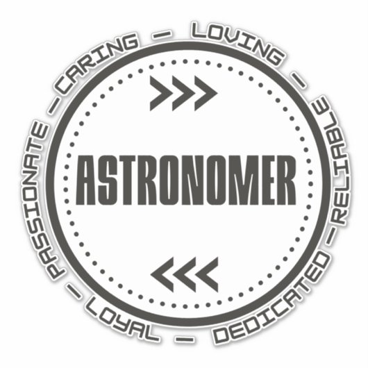 Sticker Plus grand astronome (Devant)