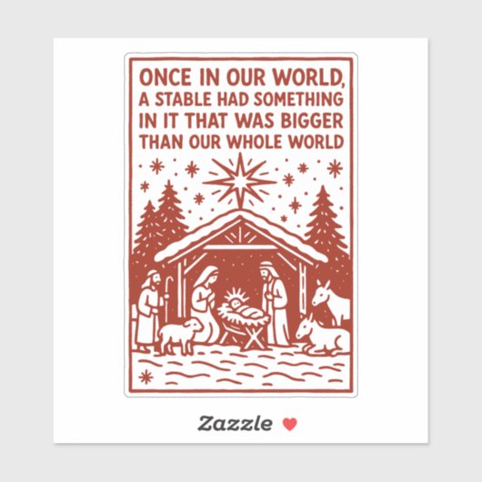 Sticker Plus grand que notre monde entier 1 (Feuille)