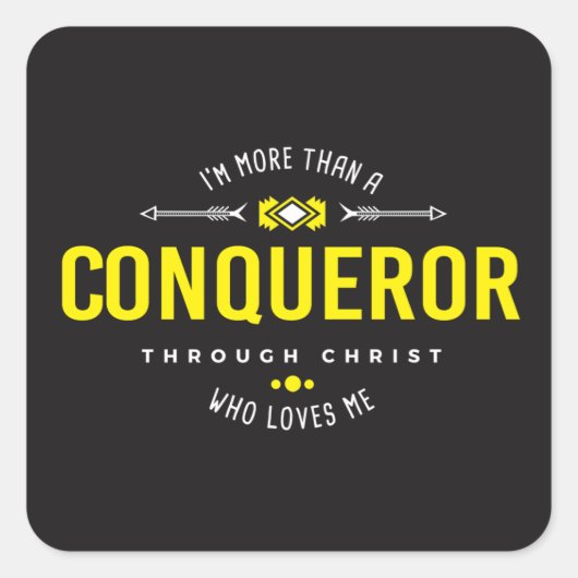 Sticker "Plus qu'un conquérant" (Devant)