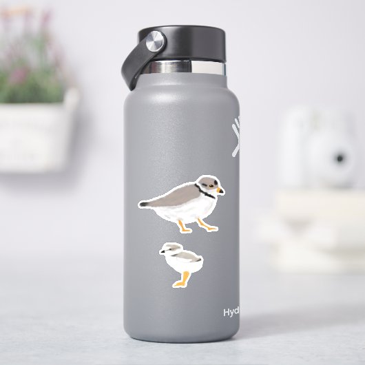 Sticker Pluvier de tuyauterie avec son Chick (HydroFlask)