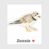 Sticker Pluvier siffleur (Feuille)