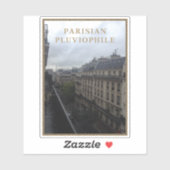 Sticker Pluviophile parisien (Feuille)