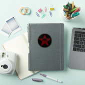 Sticker Pluviophile Star v2 (rouge) (Couverture iPad)
