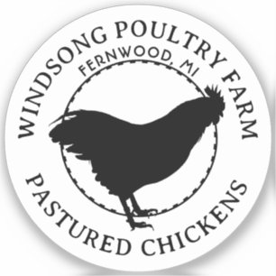 Sticker Plymouth Rock Hen Vinyl voiture ou fenêtre décolle