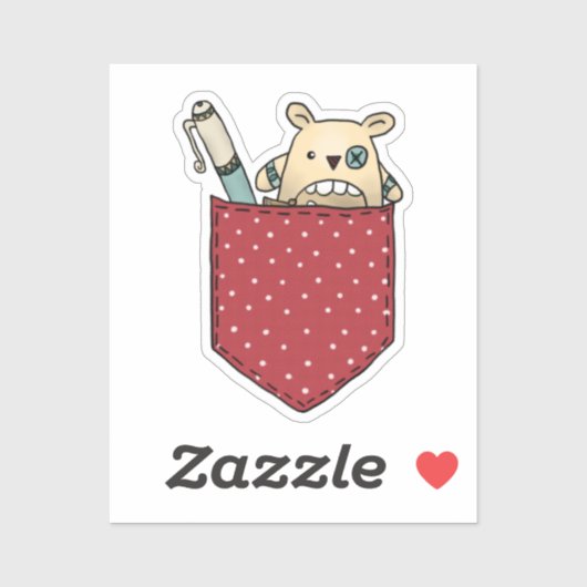 Sticker Poche de mange-souci (Feuille)