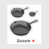 Sticker poêle à fonte (Feuille)