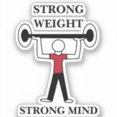 Sticker Poids Barbell Fitness Gym (Recto)