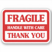 Sticker Poignée Fragile Avec Soin (Devant)