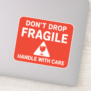 Sticker Poignée Fragile Avec Soin Livraison Conception Éti