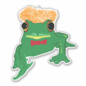 Sticker Poils de moustaches de grenouille verte (Devant)
