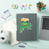 Sticker Poils de moustaches de grenouille verte (Couverture iPad)
