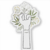 Sticker Poing de consentement éclairé (Devant)