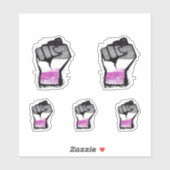 Sticker Poing de protestation asexué (Feuille)