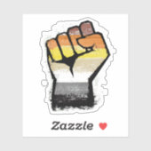 Sticker Poing de protestation ours (Feuille)