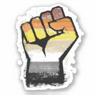 Sticker Poing de protestation ours