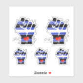 STICKER POING DE RÉSISTANCE EN CUIR (Feuille)