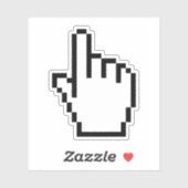 STICKER POINTEUR À MAIN / CURSEUR À SOURIS (Feuille)