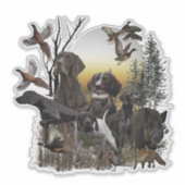 Sticker Pointeur à poils courts allemand (Devant)