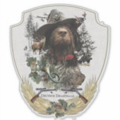 Sticker Pointeur À poils durs allemand (Devant)