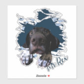 Sticker pointeur allemand (Feuille)