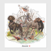 Sticker pointeur allemand (Feuille)