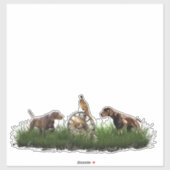 Sticker pointeur allemand (Feuille)