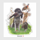 Sticker pointeur allemand (Feuille)