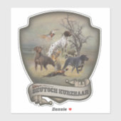 Sticker pointeur allemand (Feuille)