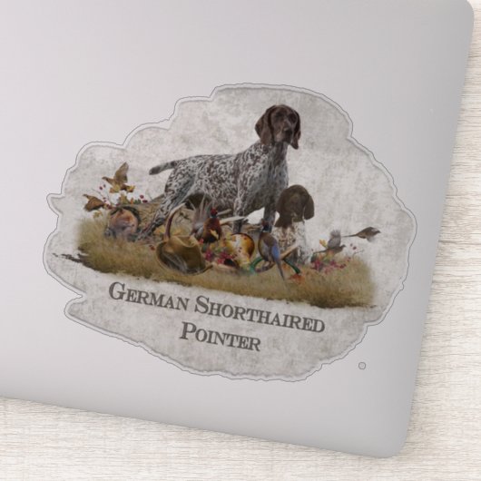 Sticker pointeur allemand (Détail)
