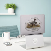 Sticker pointeur allemand (Ordinateur portable sur le bureau)