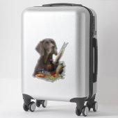 Sticker pointeur allemand (Sur valise)