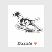 Sticker Pointeur anglais (Feuille)