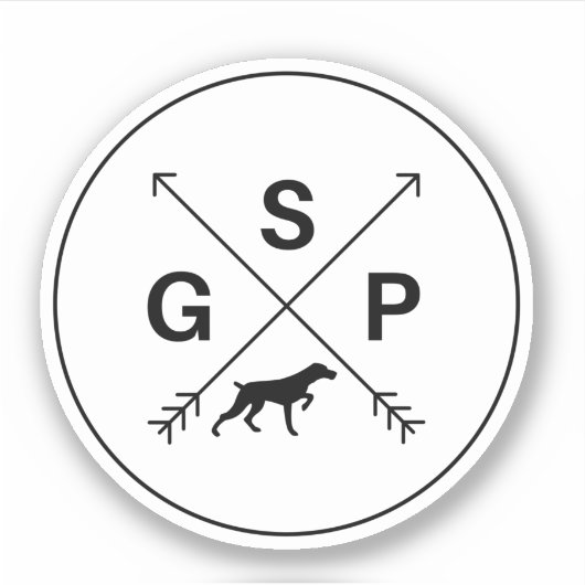 Sticker Pointeur Raccourci allemand GSP (Devant)