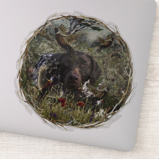 Sticker Pointeurs allemands à poils courts (Détail)