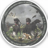 Sticker Pointeurs allemands à poils courts (Recto)