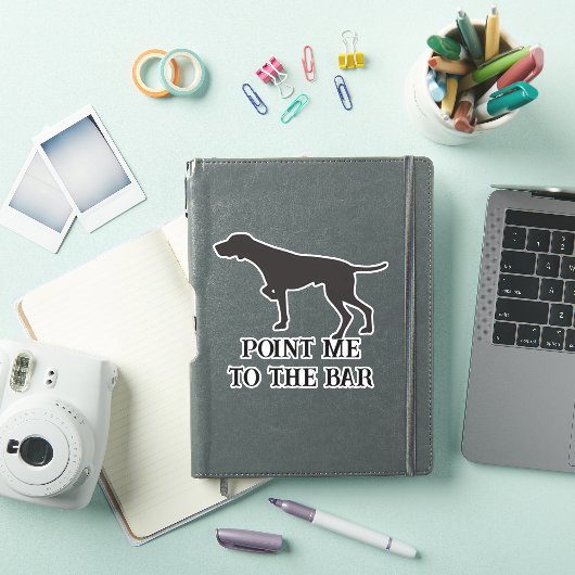 Sticker Pointez-moi vers le chien Pointeur Bar (Couverture iPad)
