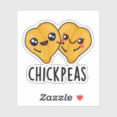 Sticker Pois Chick Funky Food Pun (Feuille)