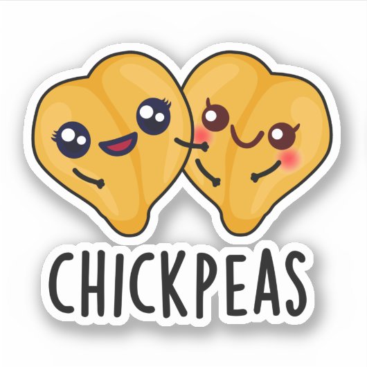 Sticker Pois Chick Funky Food Pun (Devant)