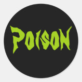 Sticker Poison Halloween (Devant)