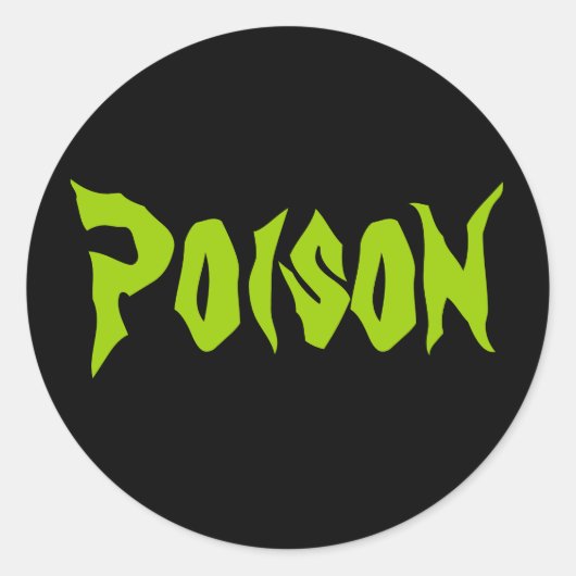 Sticker Poison Halloween (Devant)