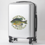 Sticker Poisson Blue Gill | Citations de pêche | FÊTE DES (Sur valise)
