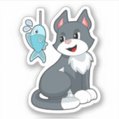 Sticker Poisson de chat (Devant)