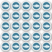 Sticker poisson de choix de repas (Devant)