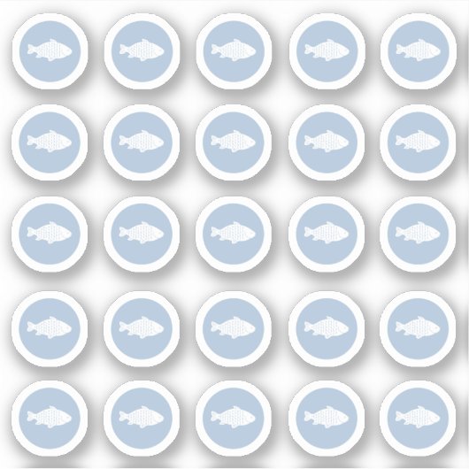 Sticker poisson de choix de repas (Devant)