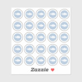 Sticker poisson de choix de repas (Feuille)