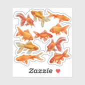 Sticker Poisson d'or (Feuille)
