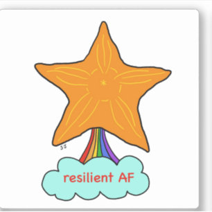 Sticker Poisson étoile