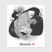 Sticker Poisson japonais (Feuille)